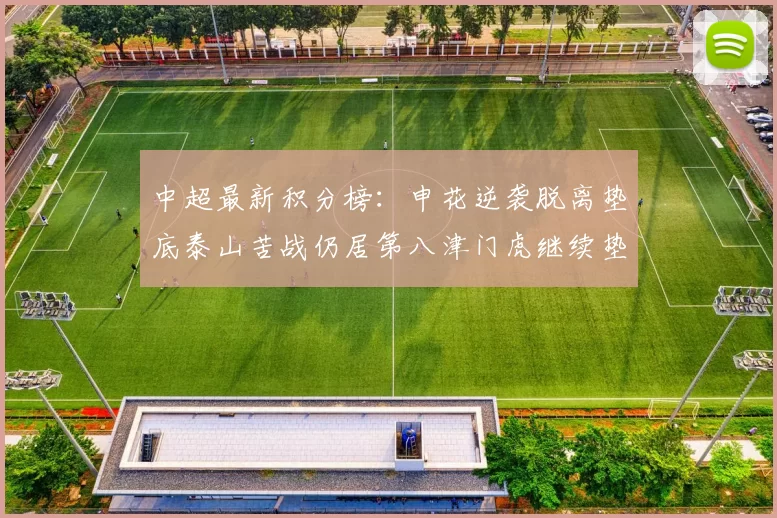中超最新积分榜：申花逆袭脱离垫底泰山苦战仍居第八津门虎继续垫底陷入困境